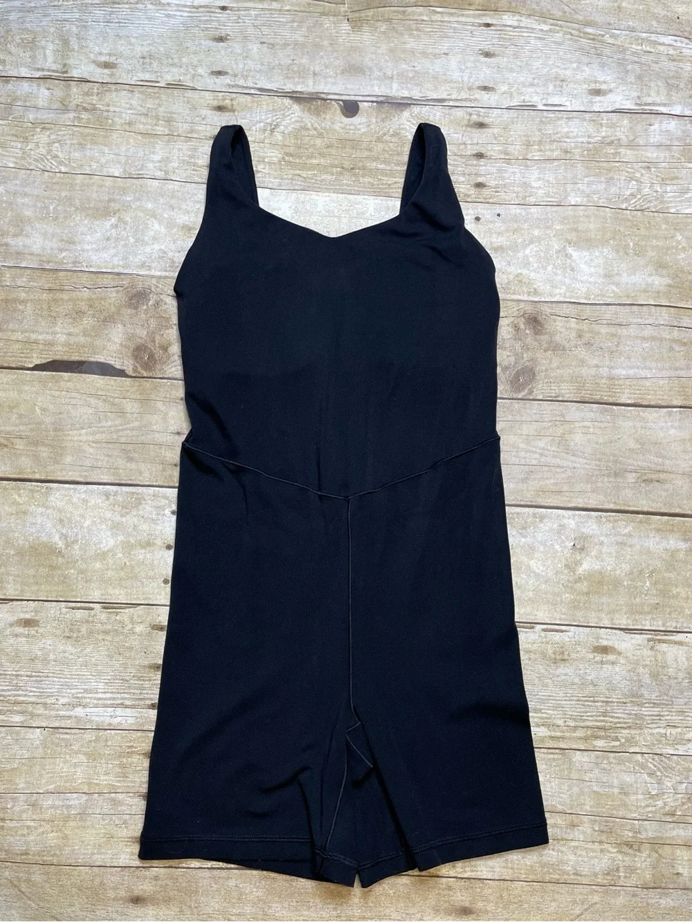 Aerie Offline Black Real Me Low Key 5”Romper